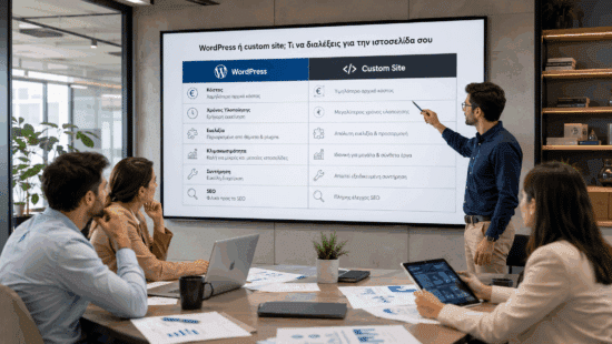 WordPress ή custom site; Τι να διαλέξεις για την ιστοσελίδα σου